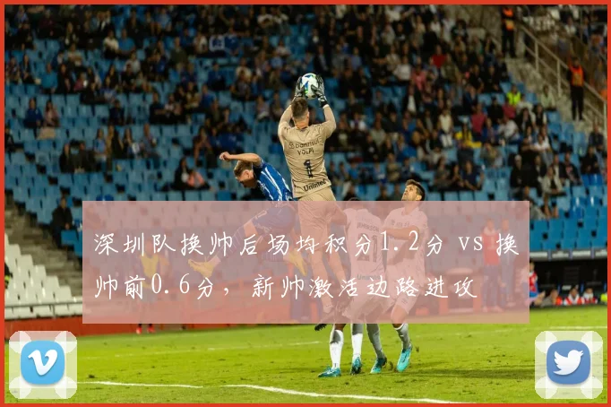 深圳队换帅后场均积分1.2分 vs 换帅前0.6分，新帅激活边路进攻